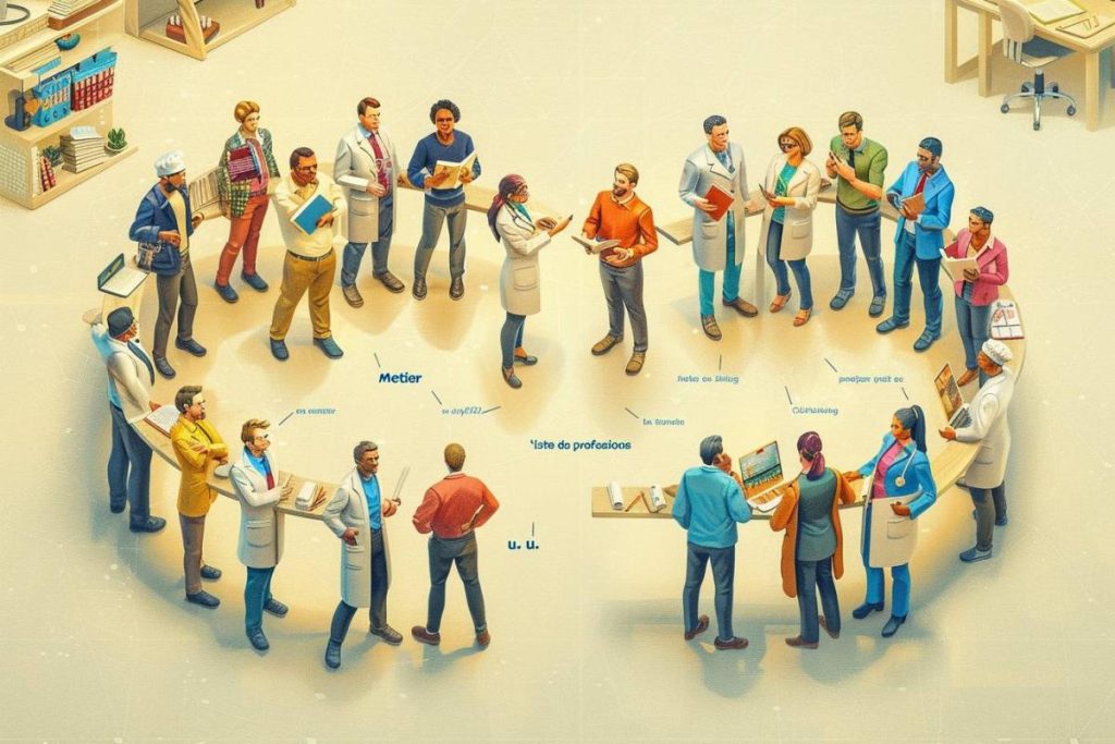 Metier en U : Liste des professions